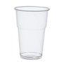 Drinking Cups PLA "Pure" 400ml Ø 95mm 13,2cm Crystal clear with foamhead "For cold drinks" - Horecavoordeel.com