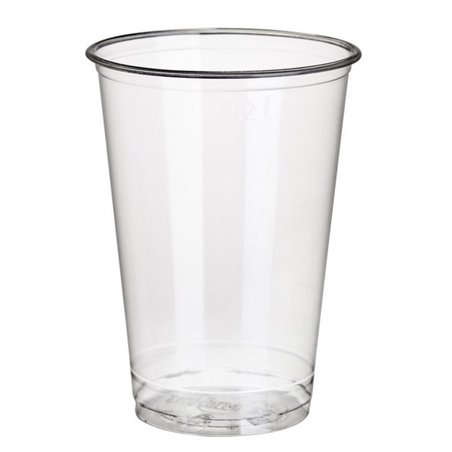 Drinking Cups PLA "Pure" 200ml Ø 70,3mm 9,7cm Crystal clear "For cold drinks" - Horecavoordeel.com