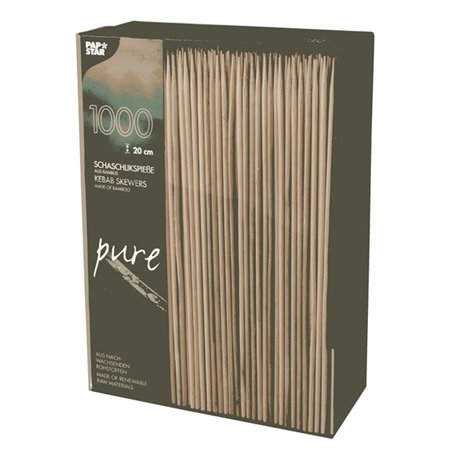 Sjasliekstokjes Bamboe "Pure" Ø 3 x 200mm Horecavoordeel.com