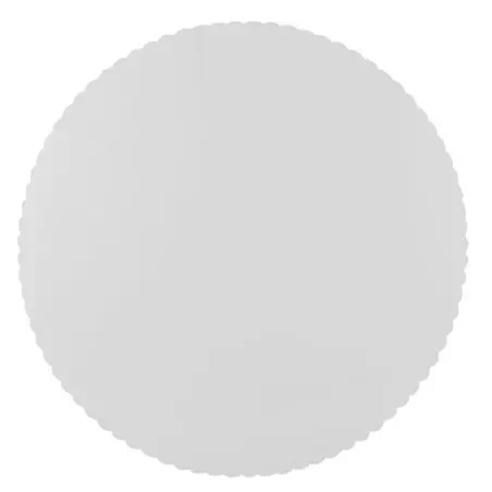 Cake Base Cardboard "Pure" Round Ø 30cm White with Serrated Edge - Horecavoordeel.com