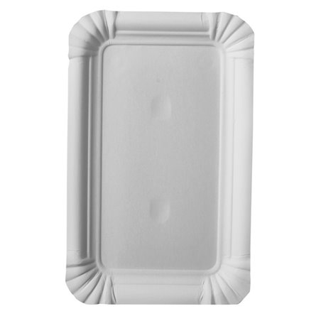 Cardboard Plates "Pure" 100 x 160mm White - Horecavoordeel.com