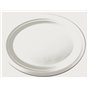 Plates made of Sugarcane "Pure" Oval 260 x 200 x 20mm White - Horecavoordeel.com