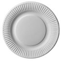 Cardboard Plates "Pure" Round Ø 190mm White - Horecavoordeel.com