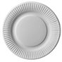 Cardboard Plates "Pure" Round Ø 190mm White - Horecavoordeel.com