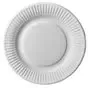 Cardboard Plates "Pure" Round Ø 190mm White