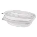 Saladebakken 500ml Rechthoek + Vaste Deksels PLA "Pure" Transparant 161 x 132 x 64mm Horecavoordeel.com