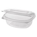 Salad Bowls with Attached Lids PLA "Pure" 750ml 205 x 168 x 66mm Crystal clear - Horecavoordeel.com