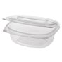 Salad Bowls with Attached Lids PLA "Pure" 750ml 205 x 168 x 66mm Crystal clear - Horecavoordeel.com