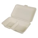 Menu Box Sugarcane "Pure" 2-compt. 255 x 255 x 80mm - Horecavoordeel.com