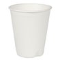 Sugarcane Cups "Pure" 200ml Ø 80mm 9,2cm White "Voor warme dranken" - Horecavoordeel.com