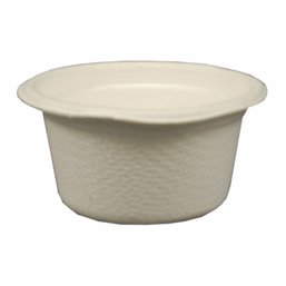 Sauce Cups made of Sugarcane "Pure" 60ml Ø 6cm 3cm White - Horecavoordeel.com