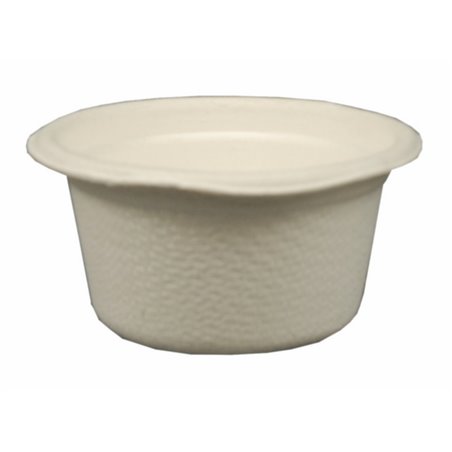 Sauce Cups made of Sugarcane "Pure" 60ml Ø 6cm 3cm White - Horecavoordeel.com