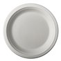 Plates made of Sugarcane "Pure" 1-compt. Ø 180 20mm White - Horecavoordeel.com