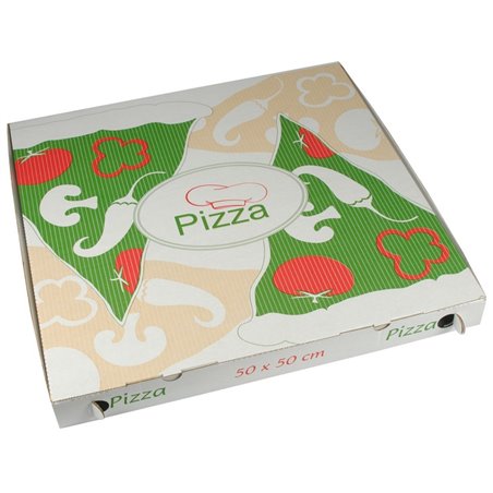 Pizza Box Cellulose "Pure" 50 x 50 x 5cm - Horecavoordeel.com