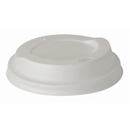 Deksels C-PLA "Pure" Rond Wit Ø 90mm Horecavoordeel.com