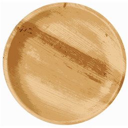 Plates made of Palmleaf "Pure" Round Ø 230 x 25mm - Horecavoordeel.com