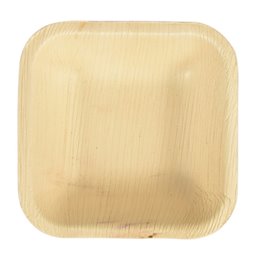 Trays made of Palm Leaf "Pure" Rectangular ml 100 x 100 x 30mm - Horecavoordeel.com