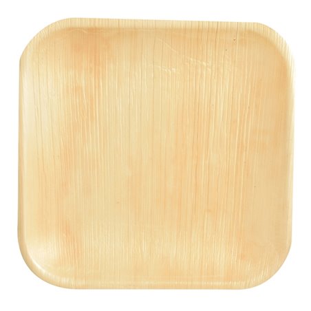 Plates made of Palmleaf "Pure" Rectangular 180 x 180 x 15mm - Horecavoordeel.com