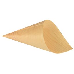 Amuse Cone made of Wood "Pure" Ø 12,5cm 24cm - Horecavoordeel.com