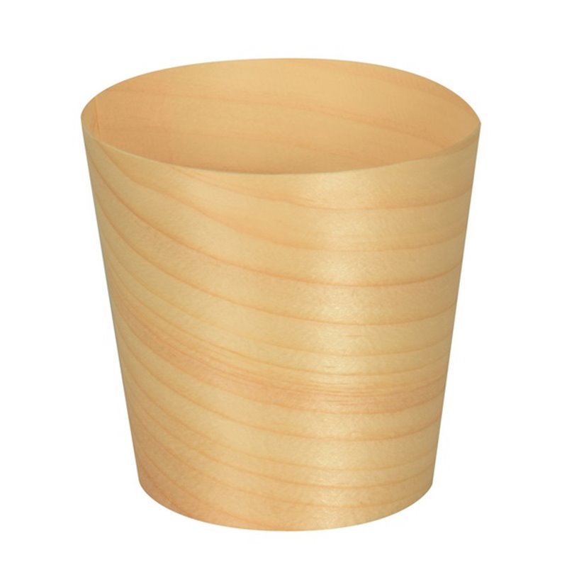 Amuse Schaaltjes van Hout Rond 60x60mm Amuse schaaltjes van Hout