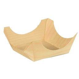 Amuse Schaaltjes van Hout "Pure" 250 x 60 x 60mm Horecavoordeel.com