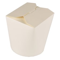 Pastaboxen Karton "Pure" 950ml Wit 110 x 105 x 93mm Horecavoordeel.com