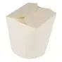 Pasta Box Cardboard "Pure" 950ml 11cm x 10,5cm x 9,3cm White - Horecavoordeel.com