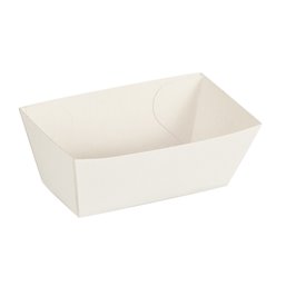 Snack boxes Cardboard "Good Food" 70 x 30 x 35mm White - Horecavoordeel.com