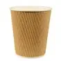 Drinking Cups Cardboard "Pure" 100ml Ø 60mm 6cm "Ripple Wall" - Horecavoordeel.com
