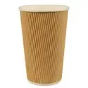 Drinkbekers 400ml "Pure" Karton "Ripple Wall" Ø 90 x 137mm Horecavoordeel.com