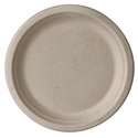 Plates made of Sugarcane "Pure" 1-compt. Ø 230 x 20mm Natural - Horecavoordeel.com