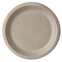 Plates made of Sugarcane "Pure" 1-compt. Ø 230 x 20mm Natural - Horecavoordeel.com