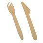 Cutlery Sets Wood "Pure" 16,5cm Knife and Fork - Horecavoordeel.com