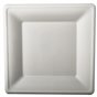 Plates made of Sugarcane "Pure" Rectangular 260 x 260mm White - Horecavoordeel.com