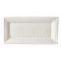 Plates made of Sugarcane "Pure" Rectangular 130 x 260mm White - Horecavoordeel.com