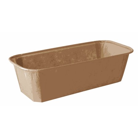 Baking Tins Parchment Paper "Pure" Rectangular 523ml 5cm x 8,5cm x 18,8cm Brown - Horecavoordeel.com