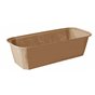 Baking Tins Parchment Paper "Pure" Rectangular 523ml 5cm x 8,5cm x 18,8cm Brown - Horecavoordeel.com