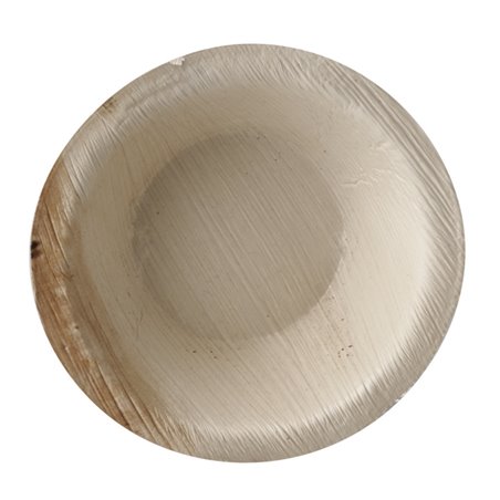 Palm Leaf Trays "Pure" Round 100ml Ø 10 x 3cm - Horecavoordeel.com