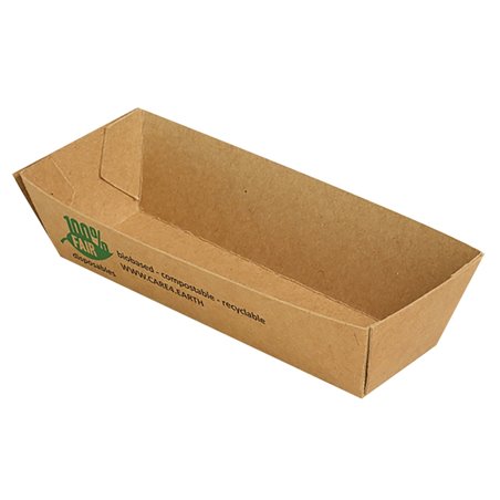 Snack Box A5 Cardboard "100% FAIR" 105 x 33 x 30mm - Horecavoordeel.com