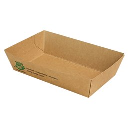 Snack Box A9 Cardboard "100% FAIR" 120 x 70 x 35mm - Horecavoordeel.com