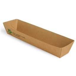 Snack Box A16N Cardboard "100% FAIR" 185 x 33 x 30mm - Horecavoordeel.com