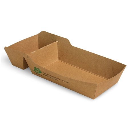 Snack Box A9+1 (A22) Cardboard "100% FAIR" 120 x 70 x 35mm - Horecavoordeel.com