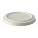 Lids for Soup container Sugarcane "Pure" Ø 100mm White. - Horecavoordeel.com