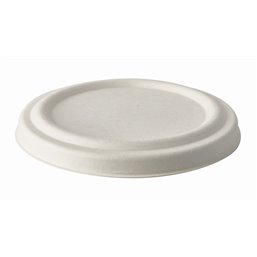 Lids for Soup container Sugarcane "Pure" Ø 100mm White. - Horecavoordeel.com