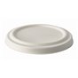 Lids for Soup container Sugarcane "Pure" Ø 100mm White. - Horecavoordeel.com