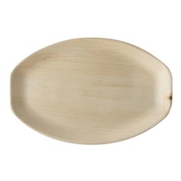 Serving Trays made of Palm Leaf "Pure" Oval 37cm x 25cm x 3cm - Horecavoordeel.com