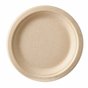 Plates made of Sugarcane "Pure" 1-compt. Ø 150 x 20mm Natural - Horecavoordeel.com