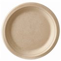 Plates made of Sugarcane "Pure" 1-compt. Ø 180 x 20mm Natural - Horecavoordeel.com