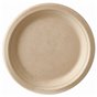 Plates made of Sugarcane "Pure" 1-compt. Ø 180 x 20mm Natural - Horecavoordeel.com