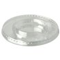 Lids PLA "Pure" Round Ø 95mm Crystal clear with Cross hole - Horecavoordeel.com